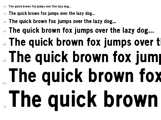 Scratch X font waterfall